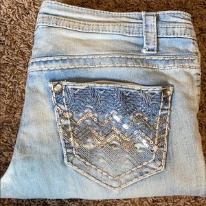 Knox Rose Mid Rise Skinny Jeans Light Wash 6/28